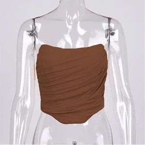 Strapless corset top